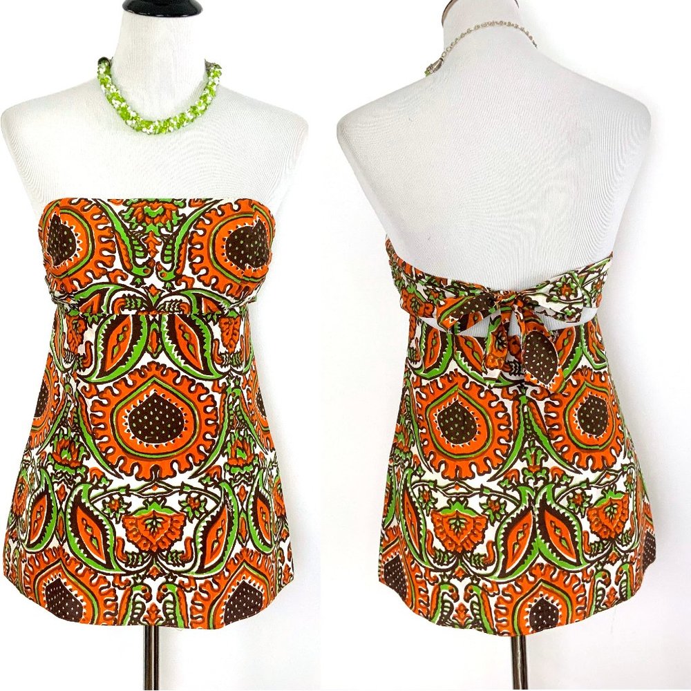 Milly of New York Silk Babydoll Strapless Top Sz XS - S - Picture 2 of 16